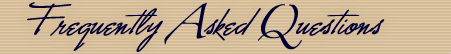 Frequently Asked Questions